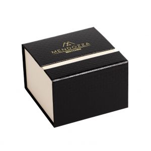 Mendozza Uhr MW-RG0204H-PL Midnight Black Armbanduhr Leder Schwarz Gold