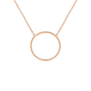 🦚 Mendozza Kette MJ-NE03340L Damen Collier Roségold Ring Anhänger