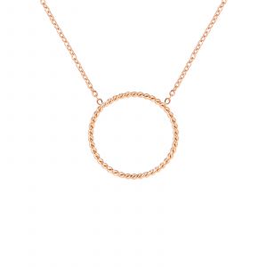 🦚 Mendozza Kette MJ-NE03340L Damen Collier Roségold Ring Anhänger